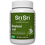 Sri Sri Tattva Brahmi Tablet - Memory Enhancer, 500mg 60 pcs 