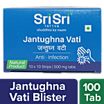 Sri Sri Tattva Jantughna Vati - Anti Infection, 500mg 100 pcs Blister Pack