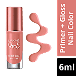 Lakme 9To5 Primer + Gloss Nail Color 6 ml Peach Blossom