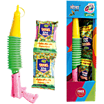 Tota Magic Herbal Holi Gulal Gun/Pichkari - With Gulal Pouch 1 pc 