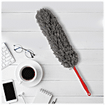 Liao Microfibre Cleaning Duster - Super Dust Absorbent, Soft, Red & Grey 1 pc