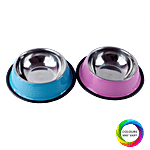 DP Pet SS Food Bowl - Round, Medium, Assorted Colour, BB1521 1 pc
