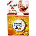 Pro Skin Nail Polish Remover Wipes - Orange 30 pcs Bottle