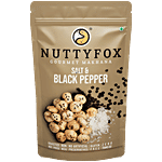 NuttyFox Gourmet Makhana - Salt & Black Pepper 80 g 