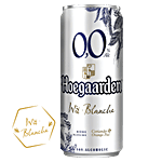 Hoegaarden 0.0 Wit Blanche Coriander & Orange Peel Non Alcoholic Drink 330 ml Can