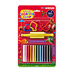 Rangeela Creative Clay Pack - I Love Animals, Shades, Moulds & Roller, 5 Years & Above 165 g