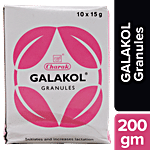 Charak GALAKOL Granules - The natural Galactogogue 10 Sachets Plastic container