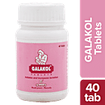Charak GALAKOL Tablets - The Natural Galactogogue 40 Tablets Plastic container