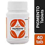 Charak PIGMENTO Tablets - A Natural Therapy For Vitiligo 40 Tablets Bottle
