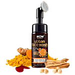 Wow Skin Science Ubtan Foaming Face Wash - Saffron & Sandalwood Oil 150 ml