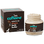 mCaffeine Choco Body Butter - 72 Hrs Intense Non-Sticky Moisture, Reduces Stretch Marks, Heals Dry Skin 250 g
