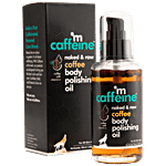 mCaffeine Naked & Raw Coffee Body Polishing Oil - Reduces Stretch Marks, Moisturizes The Skin 100 ml