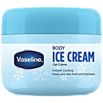 Vaseline Body Ice Cream - Keeps Your Skin Fresh & Hydrated, Instant Cooling 165 g 