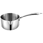 Vinod Vinod Aluminium Milk Pan - 3 Layer Coating, Induction Base, 16 cm, Stainless Steel Handle, Platinum 1.5 L 