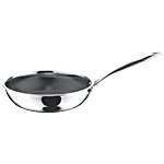Vinod Platinum Triply Stainless Steel Induction Base Honeycomb Fry Pan - 24 cm 1 pc