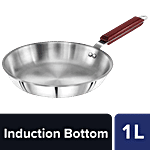 Hawkins Tri-Ply Stainless Steel Frying Pan - 3 Layer, Induction Base, 26 cm, 3 mm, SSF26 1 L