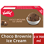 Vadilal Choco Brownie Ice Cream 700 ml (Buy 1 Get 1 Free)