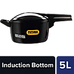 Hawkins Futura Hard Anodised Aluminium Pressure Cooker - Induction Base Black, IFP50 5 L