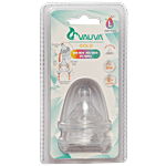 Vauva Silicone Feeding Nipple/Teat Wide Neck Nipple - Size L 2 pcs