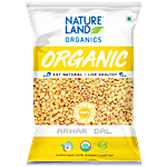 Natureland Organics Arhar Dal 500 g Pouch