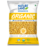 Natureland Organics Moong Split - Washed 500 g Pouch