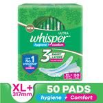 Buy Whisper Bindazzz Nights Sanitary Pads XL+ 44pcs + Ultra Clean Sanitary  Pads - XL+ 50pcs Online at Best Price of Rs 879.68 - bigbasket