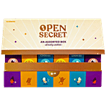 Open Secret Gift Box : Dryfruit Chocolate Nutty Cookies With Almonds, Cashew & Peanuts 150 g