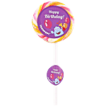 Toonpops Candy Swirl Lollipop 2.5" - 8th Birthday 25 g (Pack of 60)
