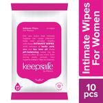 Buy KeepSafe by Marico Intimate Wipes for Women - Rich in Aloe & Tea ...
