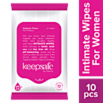 KeepSafe by Marico Intimate Wipes for Women - Rich in Aloe & Tea Tree Oil 10 pcs