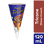 Amul Ice Cream - Tricone, Choco Crunch 120 ml 