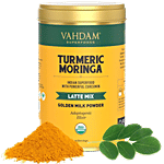 VAHDAM Golden Milk Powder With Curcumin - Organic Turmeric Moringa Latte Mix Superfood 100 g