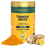 VAHDAM Golden Milk Powder With Curcumin - Organic Turmeric Ginger Latte Mix Superfood 100 g