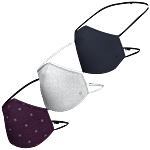 Louis Philippe Assorted Origami Fabric Mask For Men - 219514 23.5 cm *14 cm (Pack of 3)