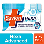 Savlon Hexa Advanced Germ Protection Bathing Soap 125 g (Buy 4 Get 1 Free)