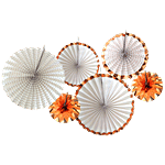 B Vishal Paper Decoration Ball - Rose Gold, 660 x 432 mm 6 pcs