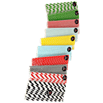 B Vishal Paper Straw - 6 mm, Assorted 203 x 584 mm (Pack of 25)