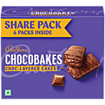 Cadbury Chocobakes Choc Layered Cakes 114 g (Pack of 6)