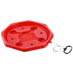 Ritu Plastic Cylinder Trolley Hexa - Red 1 pc