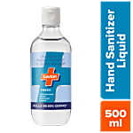 Savlon Fresh Disinfectant Hand Sanitizer Liquid - Alcohol Based, Kills 99.99% Germs 500 ml 