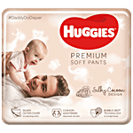 Huggies Premium Soft Diaper Pants - Medium, Silky Cocoon Design, Wetness Indicator 62 pcs 