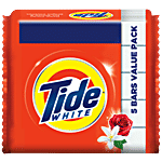 Tide White Detergent Bar Soap - Value Pack 200 g (Pack of 5)
