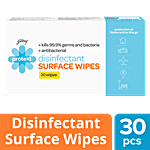 Godrej Protekt Disinfectant Surface Wipes - Kills 99.9% Germs & Bacteria, For Kitchen, Home & Travel, Alcohol Base 30 pcs