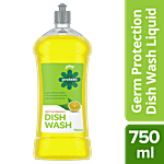 Godrej Protekt Germ Protection Dish Wash Liquid Gel - Lime Fragrance 750 ml