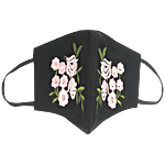 KNM Reusable Face Mask - 3 Ply, Embroidered, Linen 21.5 X 11 cm (Pack of 3)