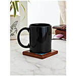 Clay Craft Coffee/Tea Mug - Big, Ceramic, Swiss - Black 330 ml 