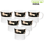 Clay Craft Liza Coffee Mugs - Super S372 150 ml (Set of 6)