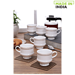 Claycraft Cup Mona Coffee Mugs - GL110 150 ml (Set of 6)