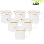 Clay Craft Muddy Small Coffee Mugs - GL110 120 ml (Set of 6)