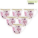 Claycraft Alton Coffee Mugs - Rose R416 220 ml (Set of 6)